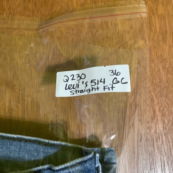 Levi’s 514 Straight Fit Jeans Sz 35W 29L - Picture 8 of 8